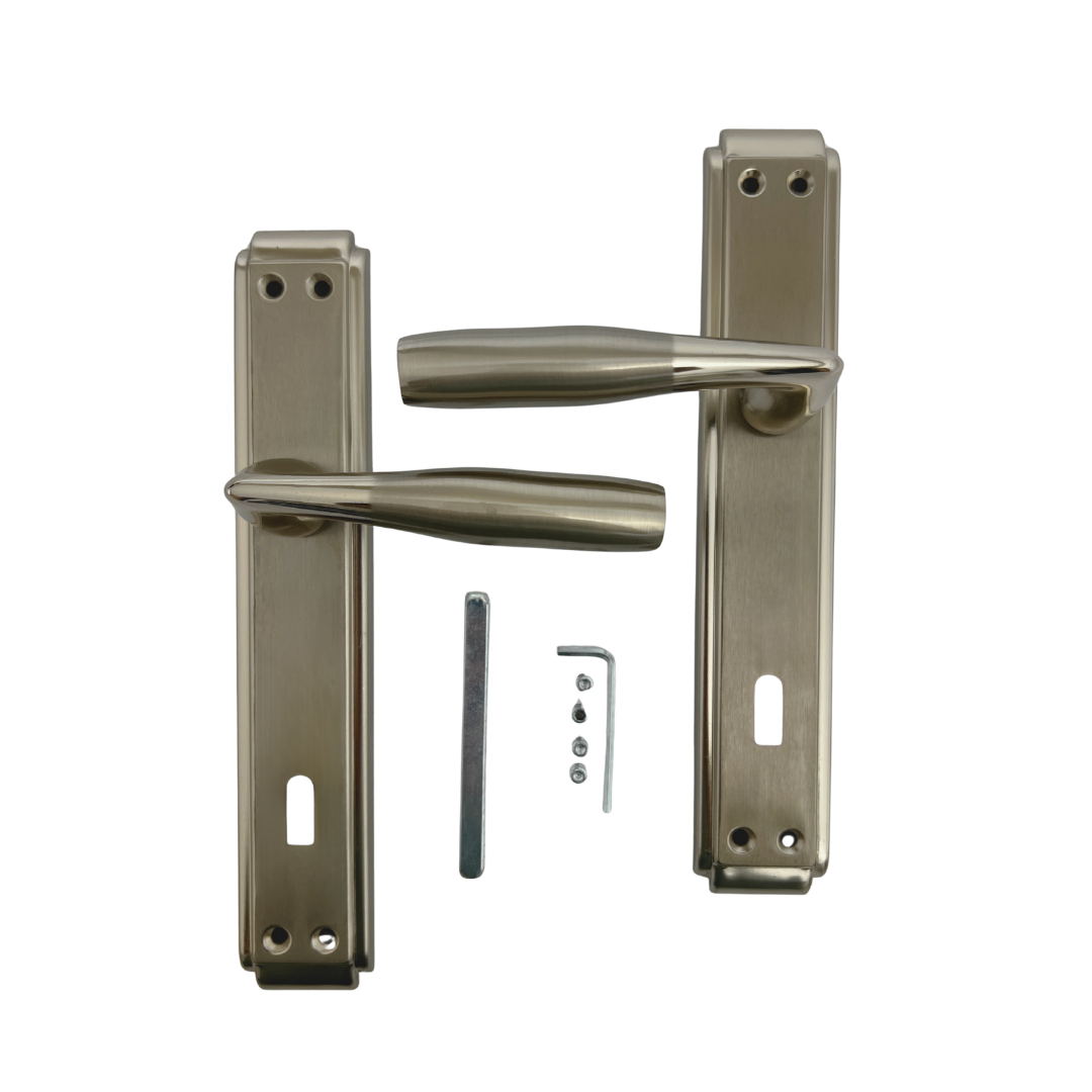 Hira Akasya Simge Nikel Saten Aynalı Kapı Kolu