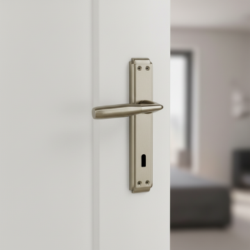 Hira Akasya Simge Nikel Saten Aynalı Kapı Kolu