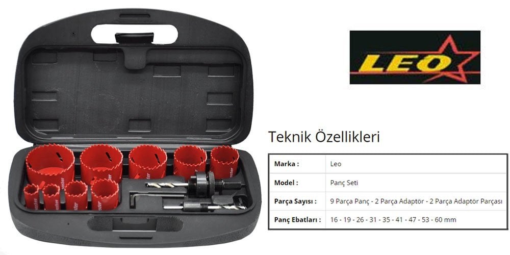 13 Parça Bi Metal Panç Seti