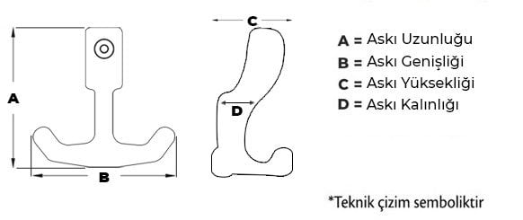 Goldaks Noktalı Portmanto Krom Askı Eryıldız Hırdavat