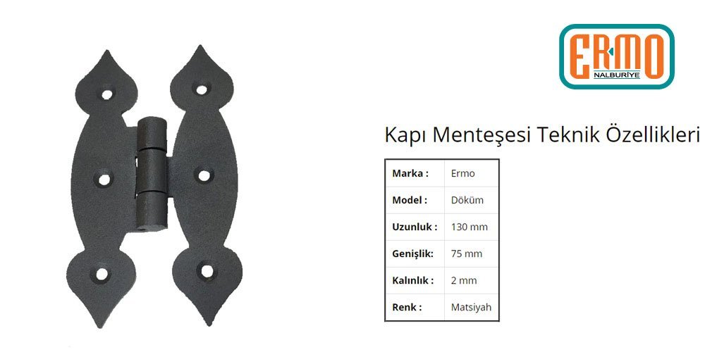 Artuklu Yönsüz Menteşe Matsiyah 13cmx7.5cm