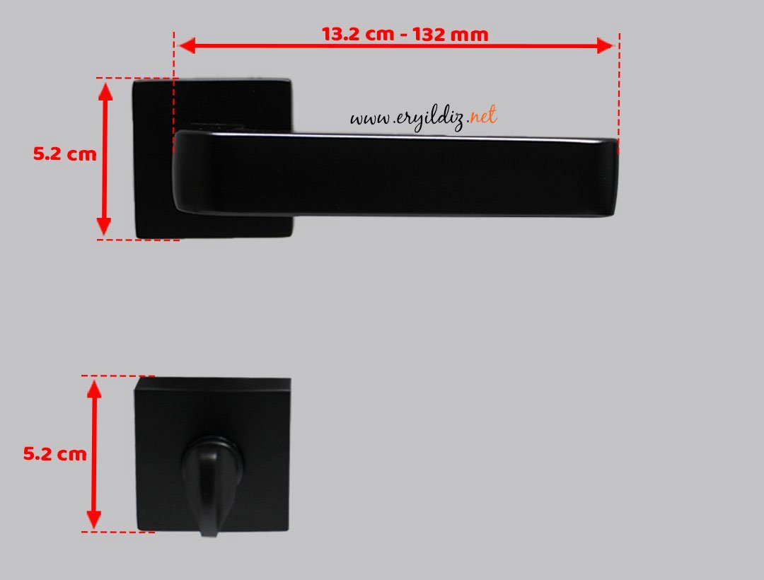 Doğanlar Prestij Rozetli Kapı Kolu Saten - Wc Kapısı