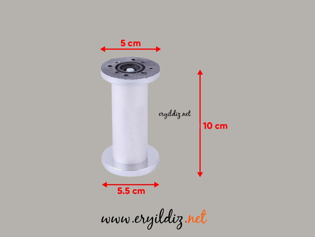 Bambu Saten Mobilya Ayak 10 cm Eryıldız Hırdavat