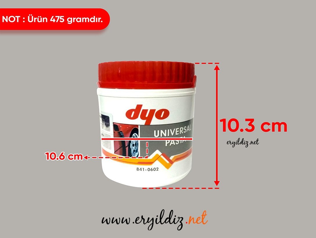 Dyo Universal Beyaz Pasta 0.475 Gr Eryıldız Hırdavat