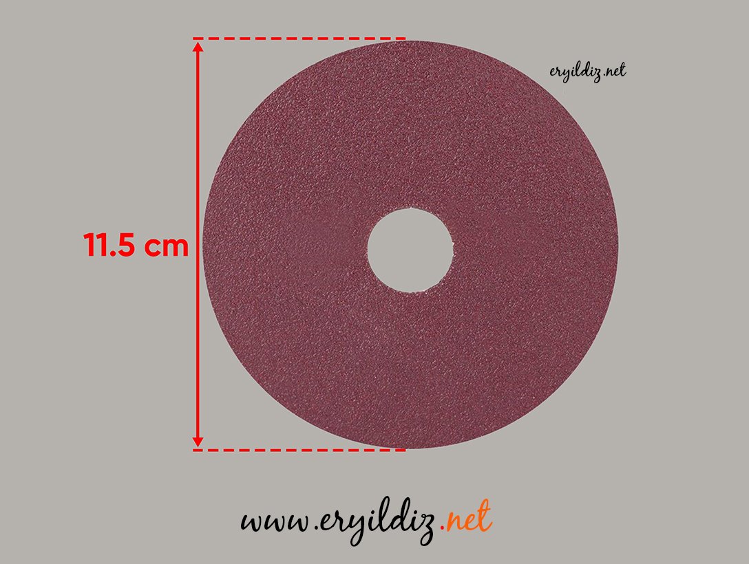 Fiber Disk Zımpara 115x22 mm 60 Kum Eryıldız Hırdavat