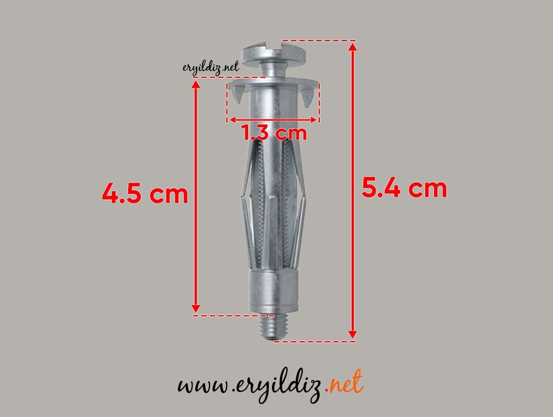 Fischer HM 4 x 45 mm S Alçıpan Dübeli 1 Adet Eryıldız Hırdavat