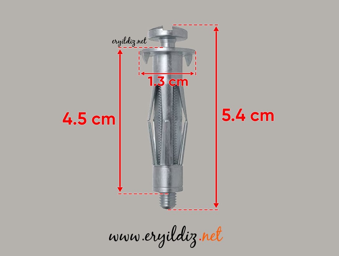 Fischer HM 4 x 45 mm S Alçıpan Dübeli 1 Adet Eryıldız Hırdavat 