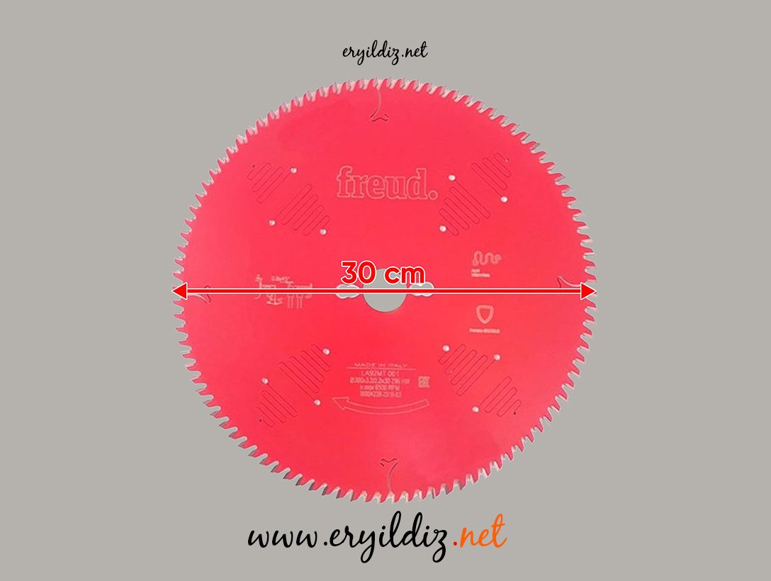 Freud 3,2 mm Kalınlığında Teflon Trapez Suntalam Daire Testereler 30 cm 96 diş Eryıldız Hırdavat 
