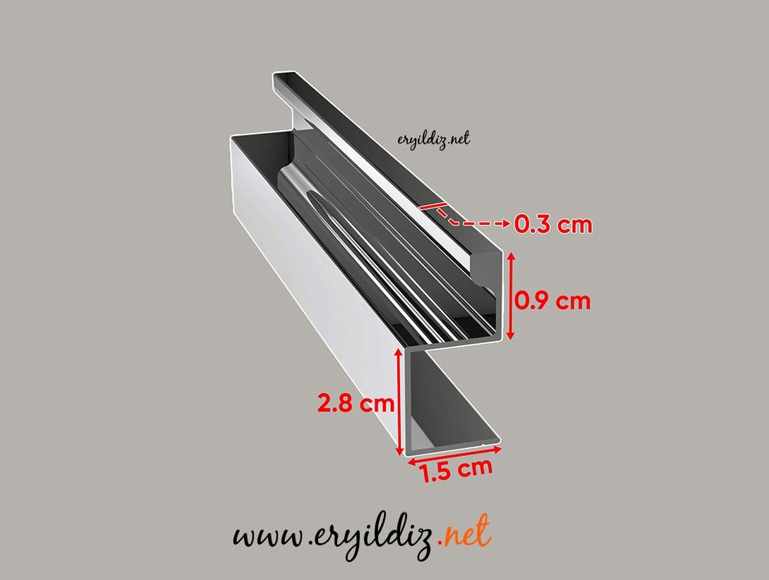 İnegöl Ç Kulp Polisaj Parlak 210 cm Eryıldız Hırdavat 