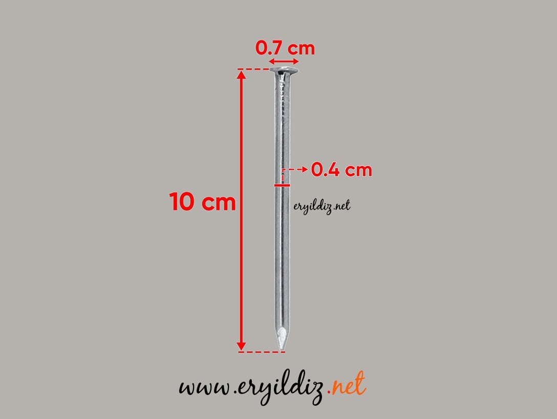 İnşaat Çivisi Başlı KG 10 luk Eryıldız Hırdavat