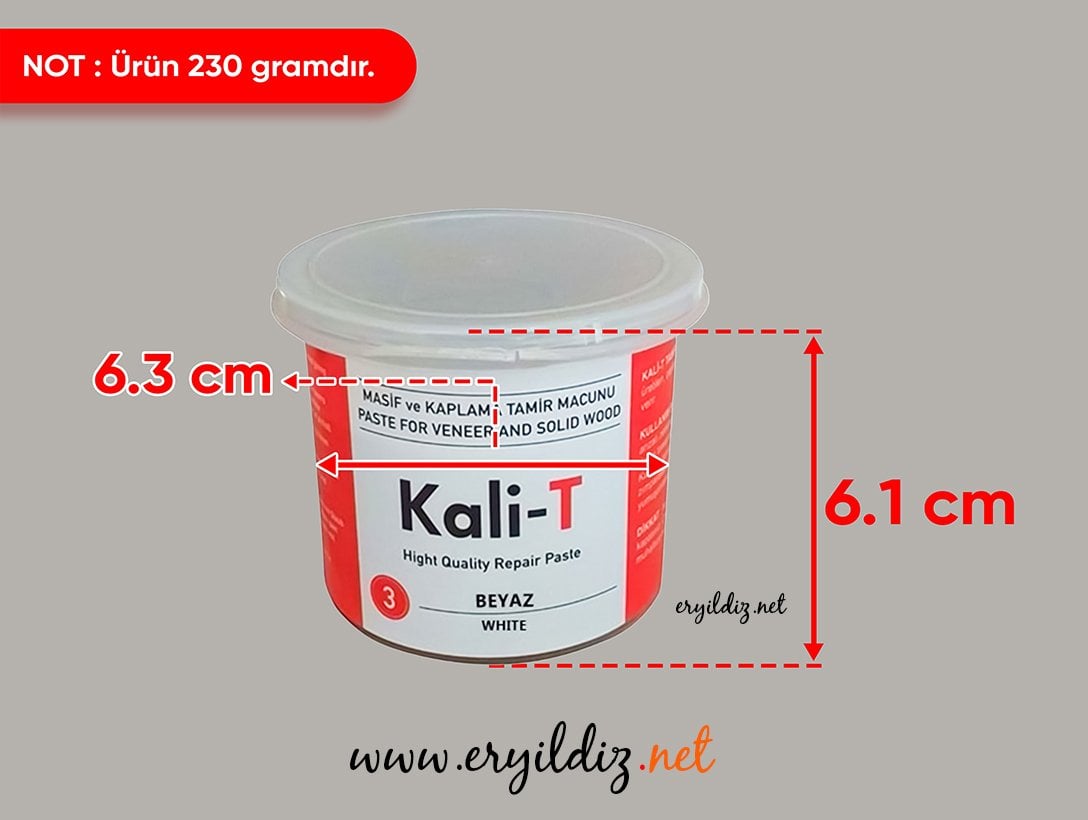 Kali-T Beyaz Tamir Macunu 230 GR Eryıldız Hırdavat