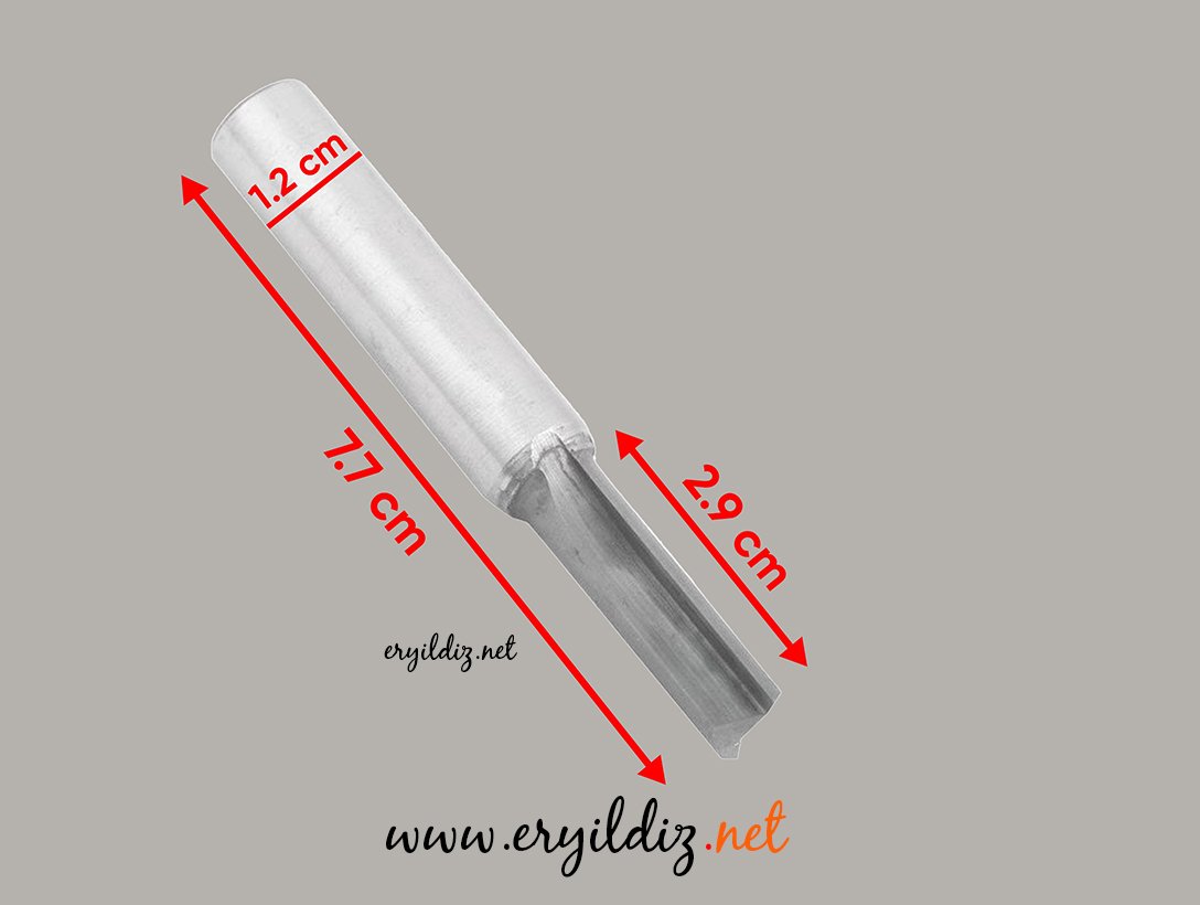 Kohertz No:7 Somonlu Elmas Bıçak 12 mm Çapında 10 x 15.5 mm Eryıldız Hırdavat