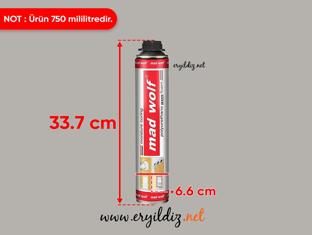 Madwolf Tabancalı Köpük 750 ML Eryıldız Hırdavat 