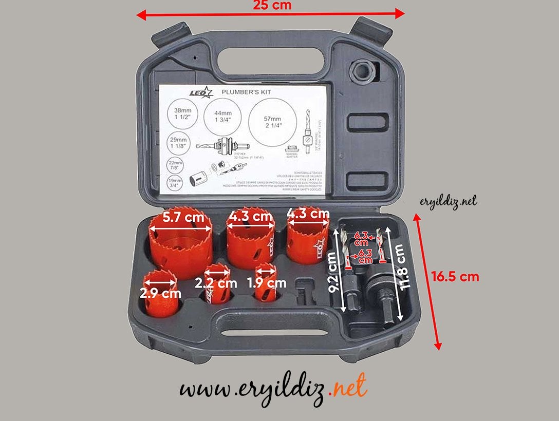 Panç Seti 9 Parça Eryıldız Hırdavat 
