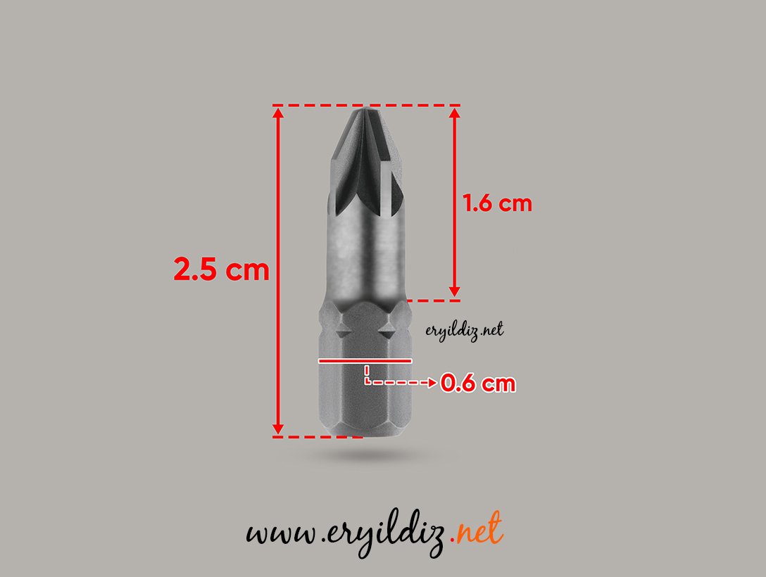 Spax PZ2 Yıldız Bist Uç 25mm Eryıldız Hırdavat