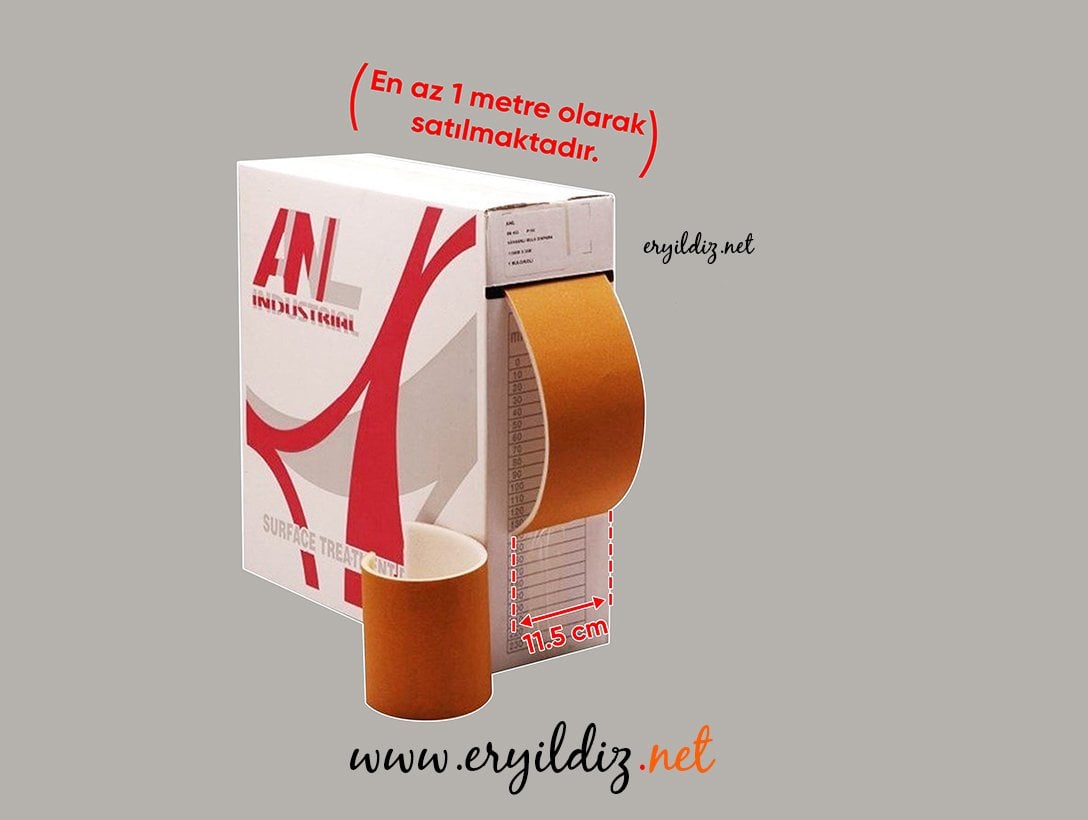 Anl Sünger Rulo Zımpara 180 Kum 1 Metre Eryıldız Hırdavat