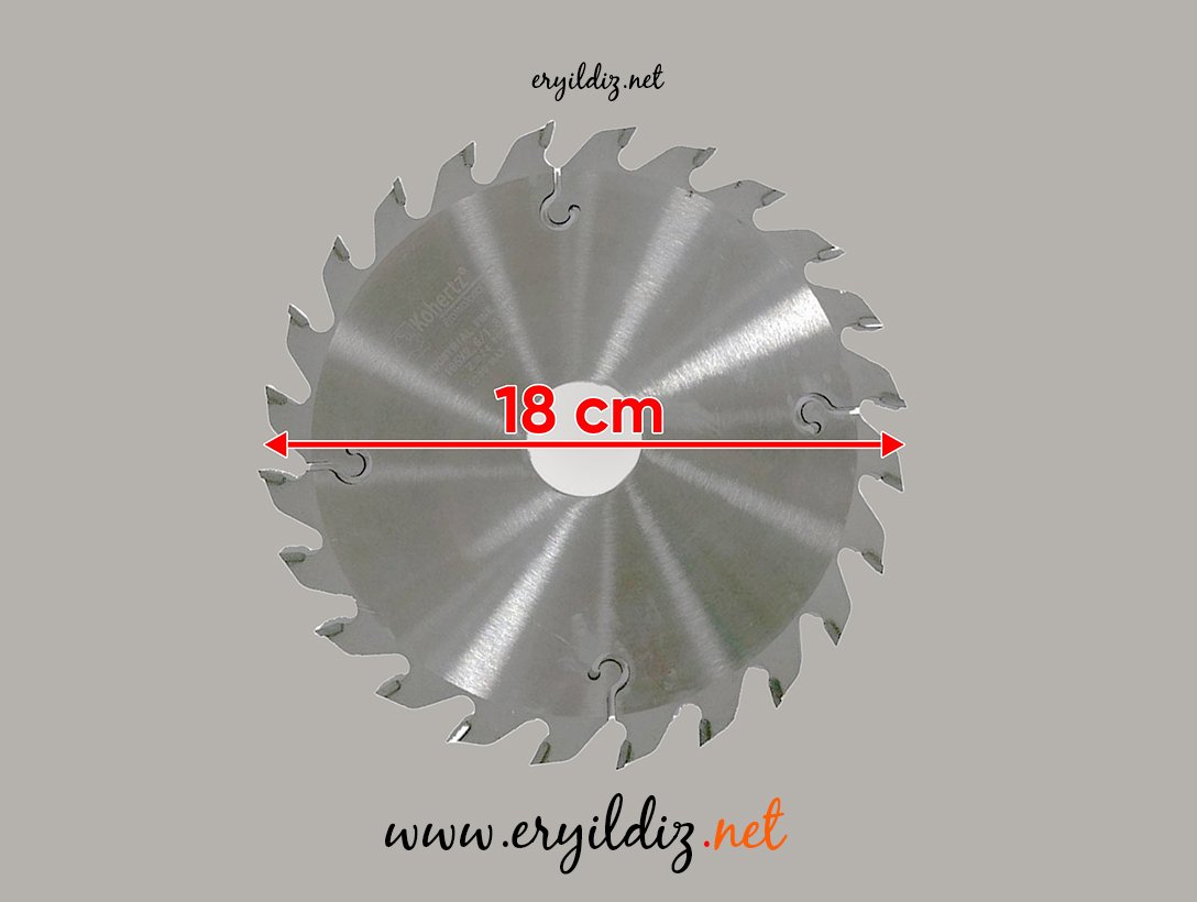 Sunta Kesme Tepsisi 180 mm x 24 mm - 24 Diş Eryıldız Hırdavat