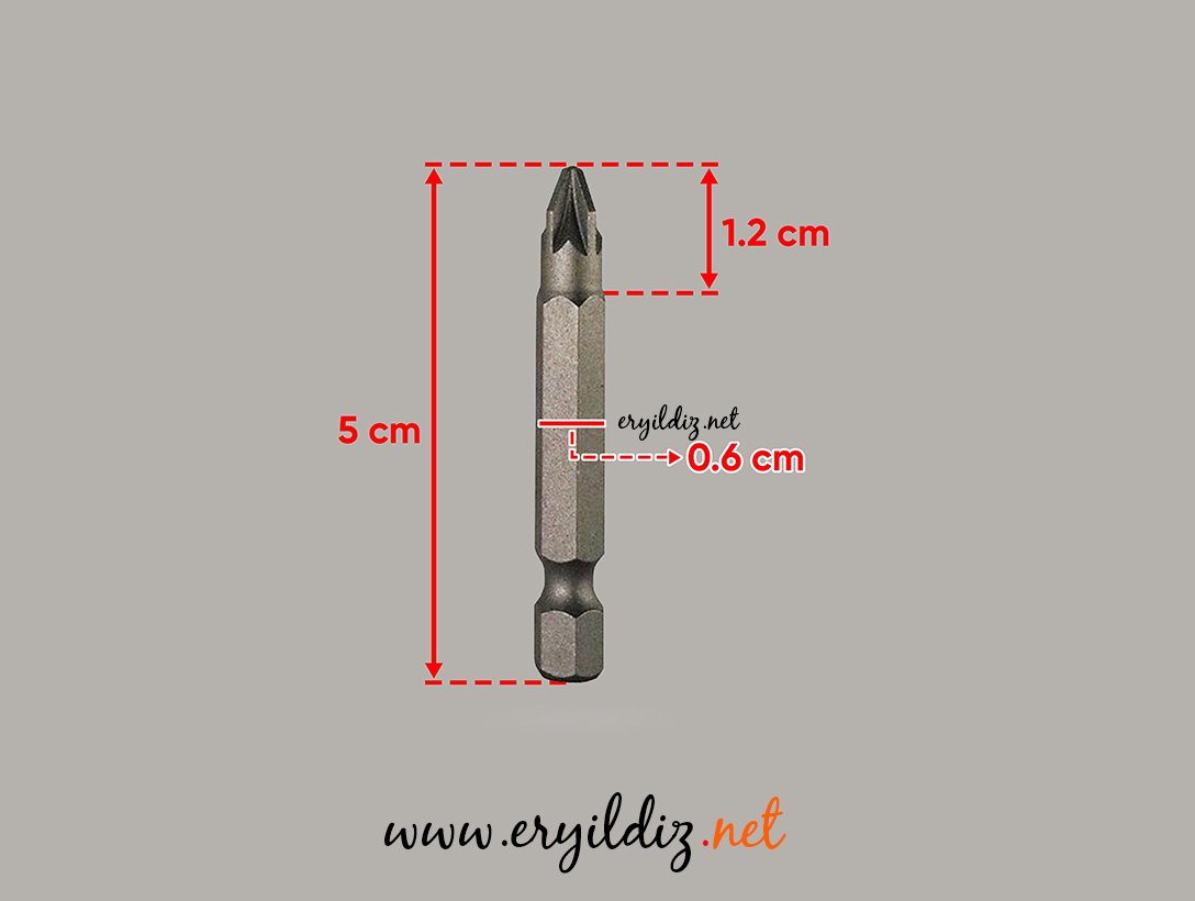 Tomax PZ1 Bist Uç Ekonomik Matkap Ucu 50 mm 1 Adet Eryıldız Hırdavat