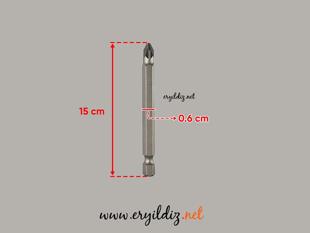 Tomax Bist Uç Ekonomik Matkap Ucu 150 mm 1 Adet Eryıldız Hırdavat