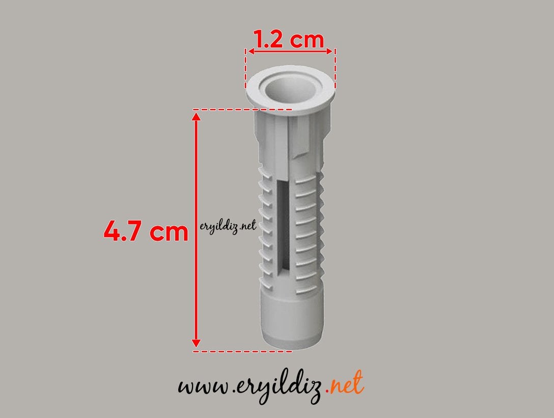 Tuğla Dübeli 8mm 50 Adet Eryıldız Hırdavat
