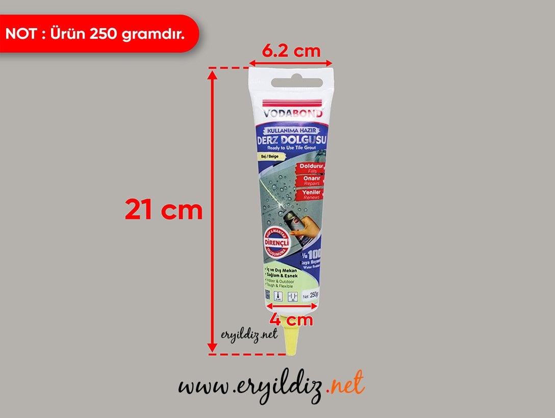 Vodabond Derz Dolgu Bej 250 gr Eryıldız Hırdavat 