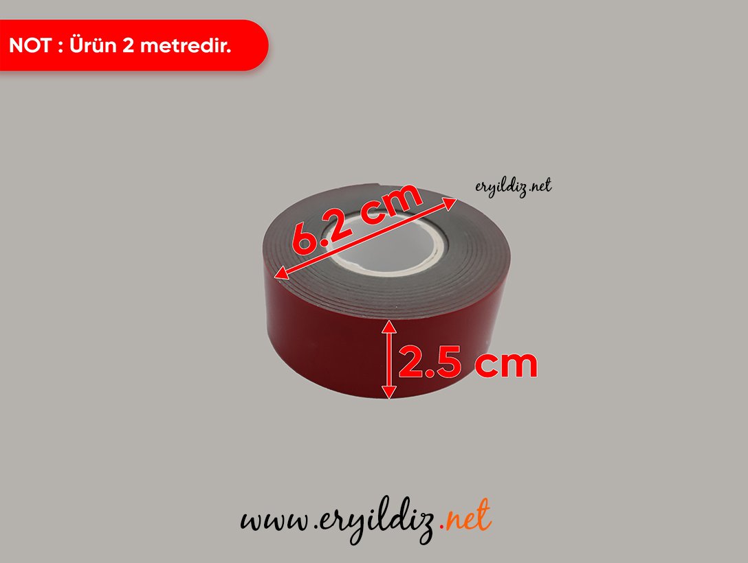 Vodaseal Dış Mekan İçin Montaj Bandı 25 mm x 2 m Eryıldız Hırdavat 