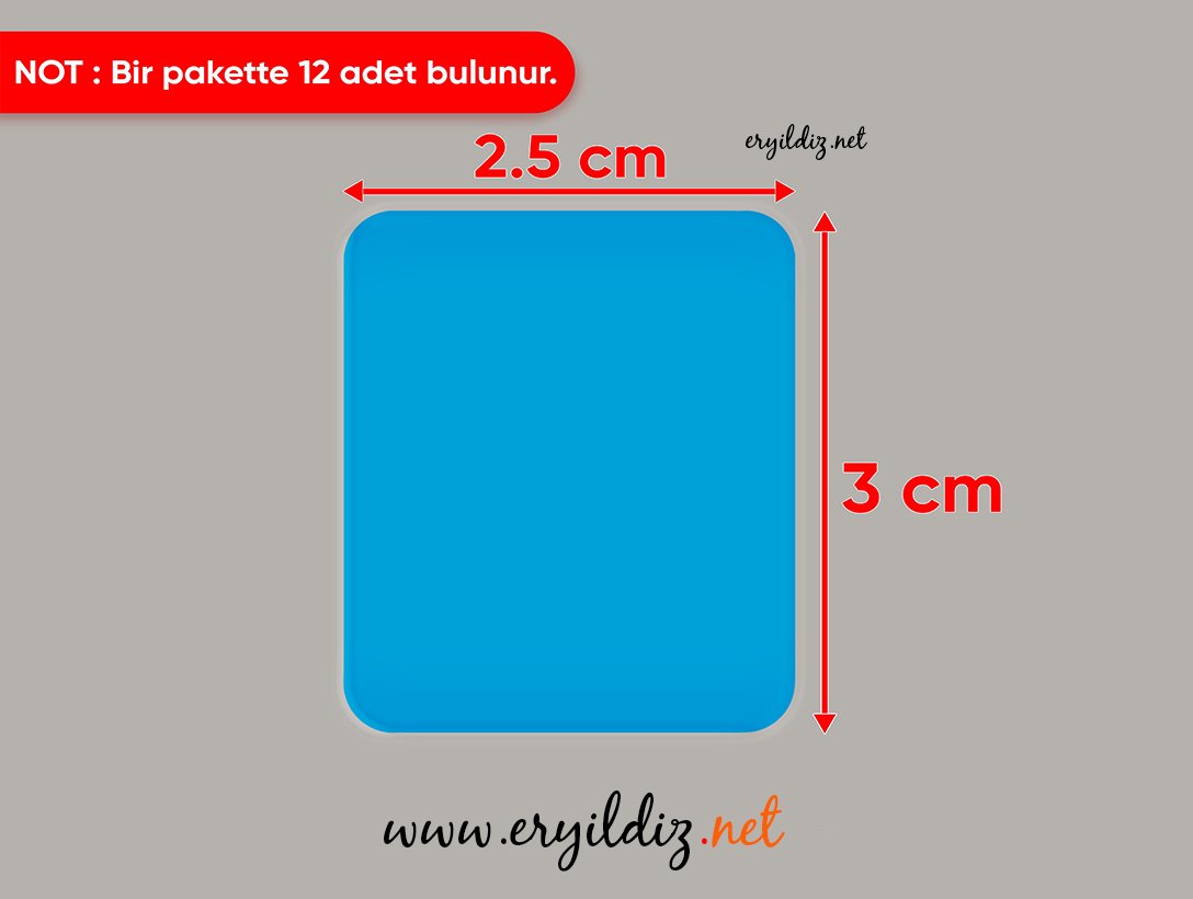 Vodaseal Ebatlı Montaj Bandı Mavi-Beyaz 12 li Eryıldız Hırdavat 