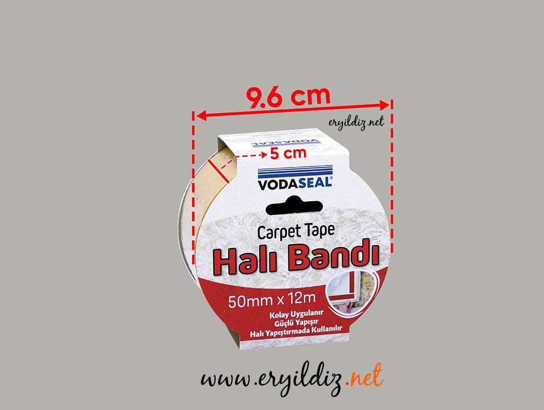 Vodaseal Halı Bandı 50mmx12m Eryıldız Hırdavat 