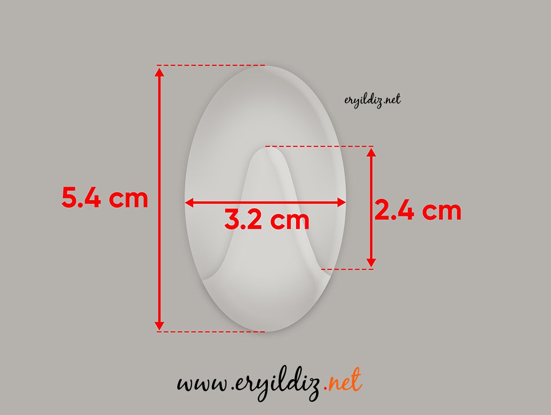 Vodaseal İz Bırakmayan Askı Şeffaf Eryıldız Hırdavat