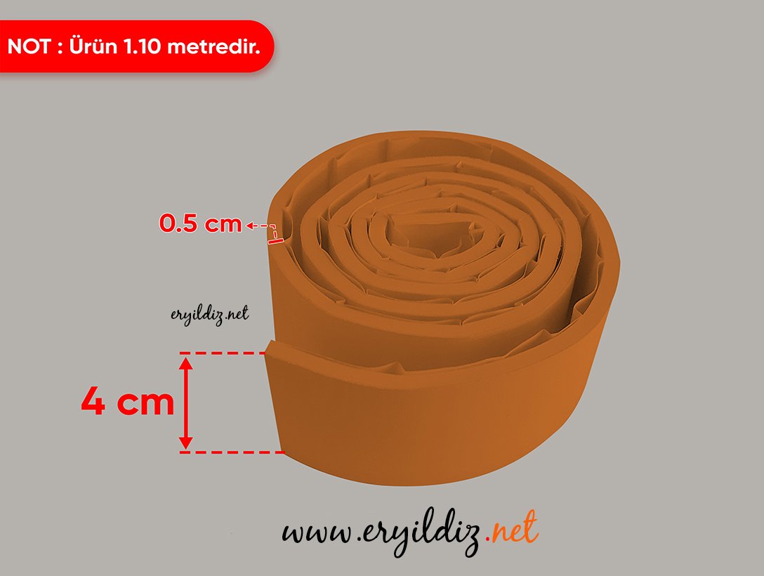Vodaseal Kapı Altı Sızdırmazlık Bandı 40mmx110cm Kahve Eryıldız Hırdavat