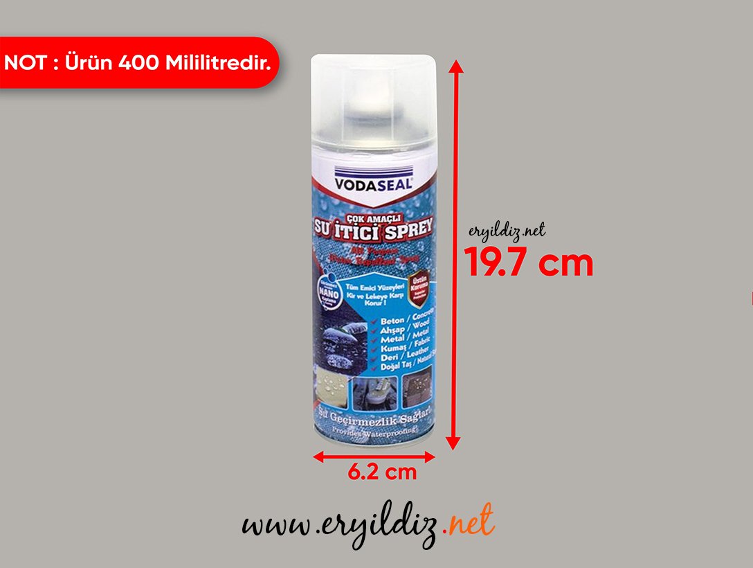 Vodaseal Su İtici Sprey 400ml Eryıldız Hırdavat 