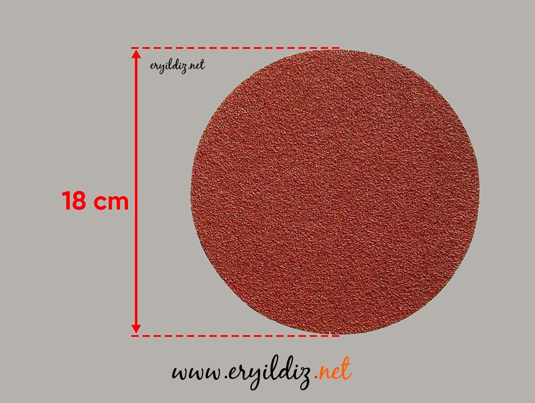 Yapışkanlı Cırt Zımpara 180 mm Eryıldız Hırdavat