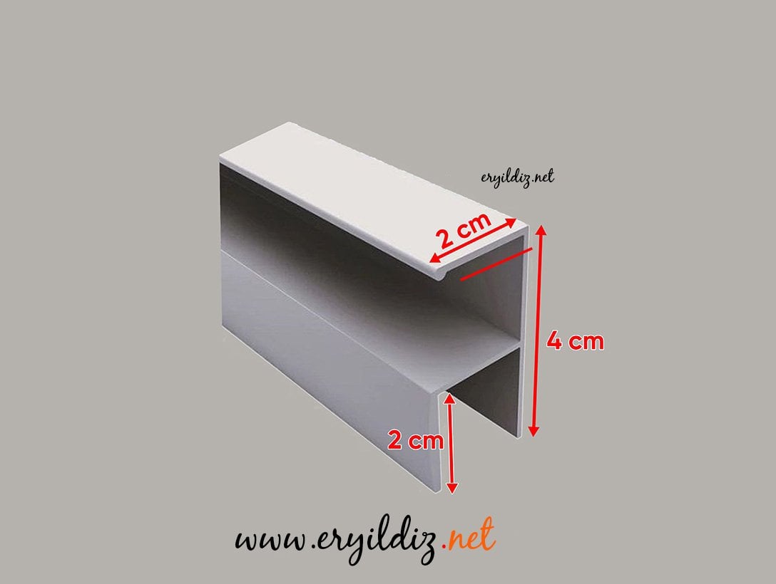 İnegöl Polisaj Parlak Y Kulp Profili 210 cm Eryıldız Hırdavat