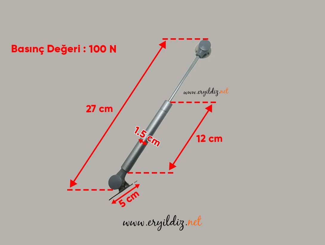 Gazlı Piston Uzun Samet - 100 N Er Yıldız hırdavat