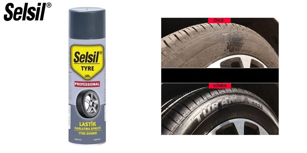 Selsil Lastik Parlatma Spreyi 500 ml Eryıldız Hırdavat