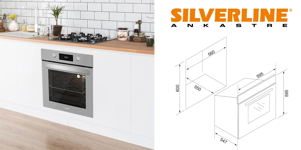 Silverline BO6503S01 Gri Fırın