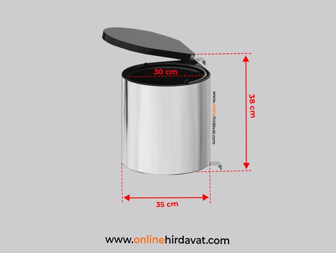 Starax 2253 Otomatik Kapaklı Çöp Kovas