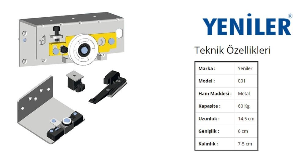 Yeniler 001 Dış Sürgü Kapak Mekanizma