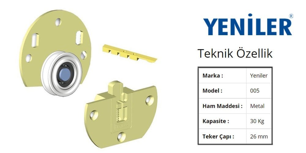 Yeniler 005 Sürgü Kapak Mekanizması 30 Kg