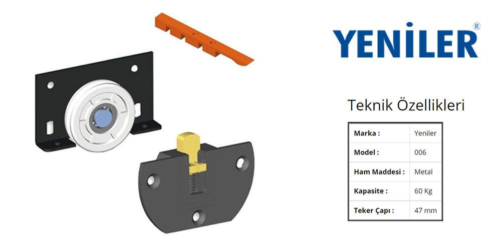 Yeniler 006 Sürgü Kapak Mekanizması 60 Kg