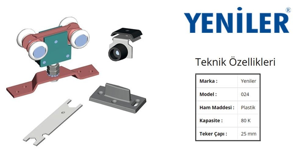 Yeniler 024 Sürgü Kapı Mekanizması 80 Kg Eryıldız Hırdavat