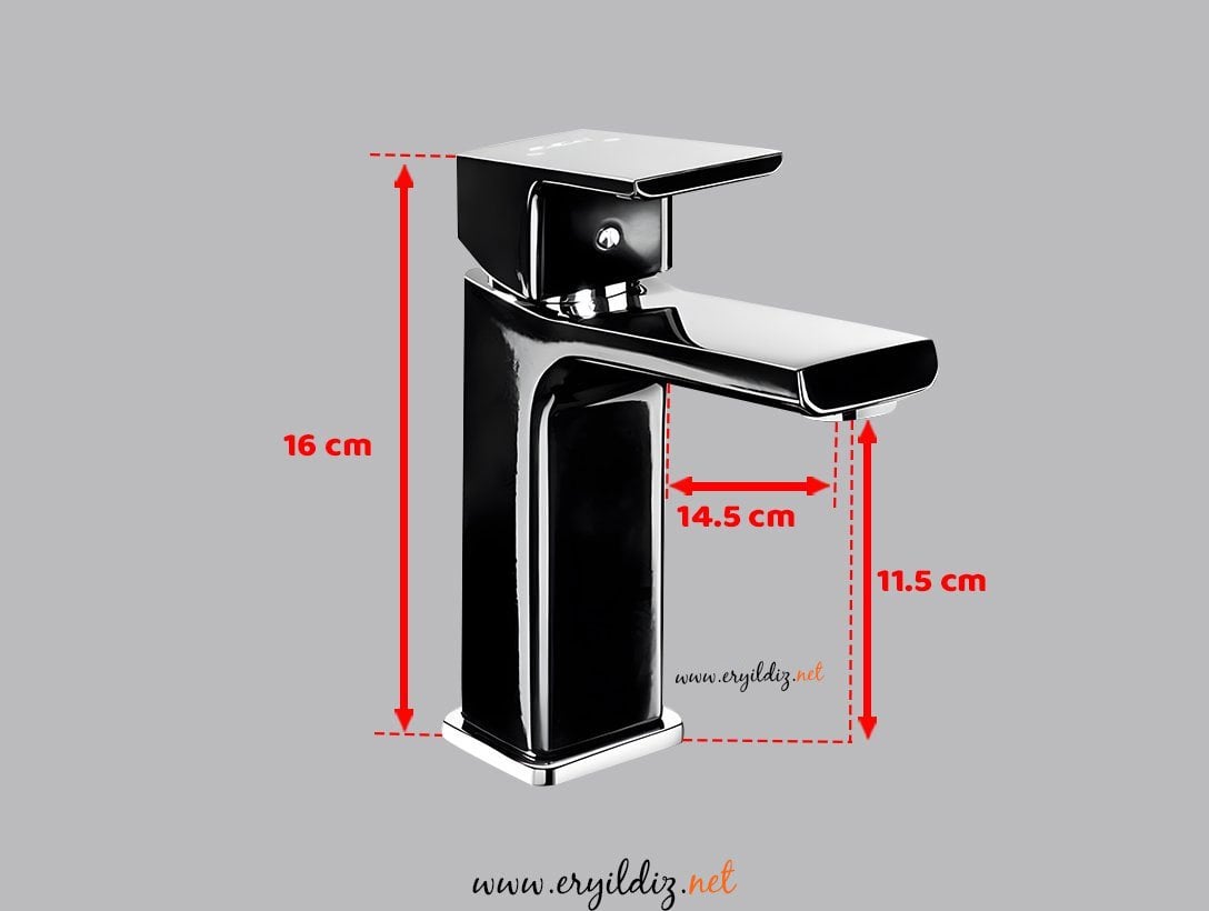 Eca Tiera Bi-Color Lavabo Bataryası Siyah Er yıldız hırdavat