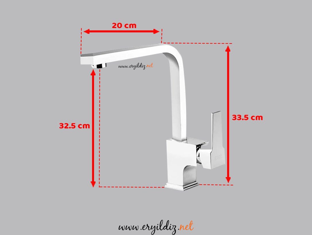 Newarc AQUA Beyaz Evye Bataryası L Borulu Er Yıldız Hırdavat