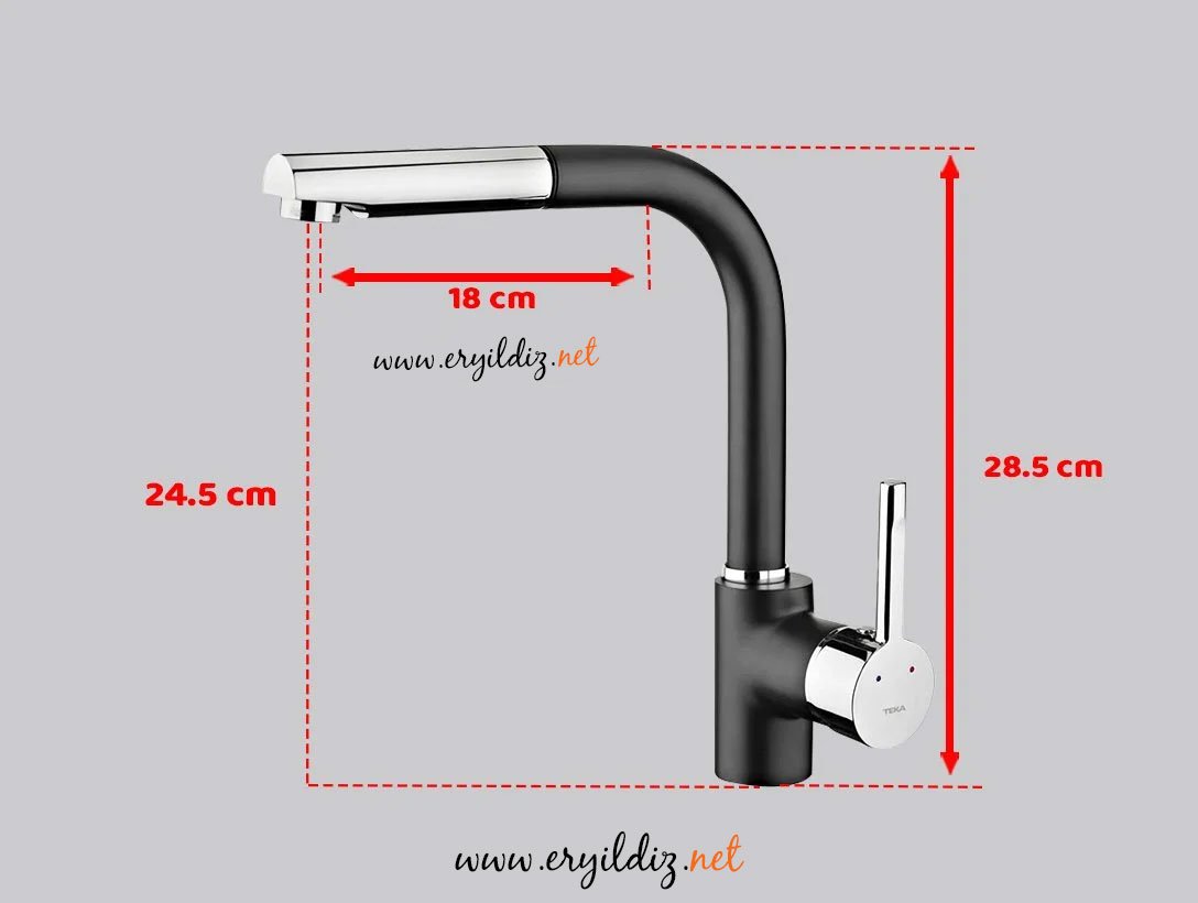 Teka Ark 938 Spiralli Siyah+Krom Batarya Er