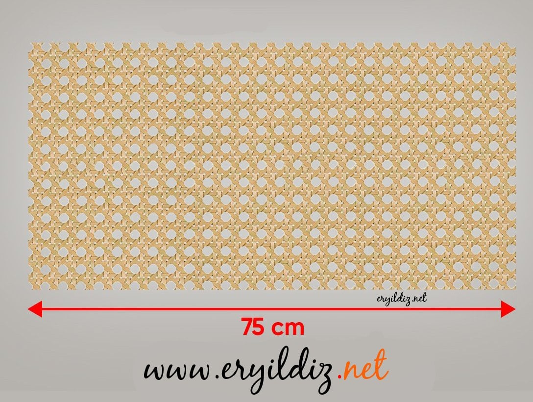 Gözde Ahşap Naturel Hasır 75 cm Genişliğinde 1 Metre Uzunluğunda Eryıldız Hırdavat