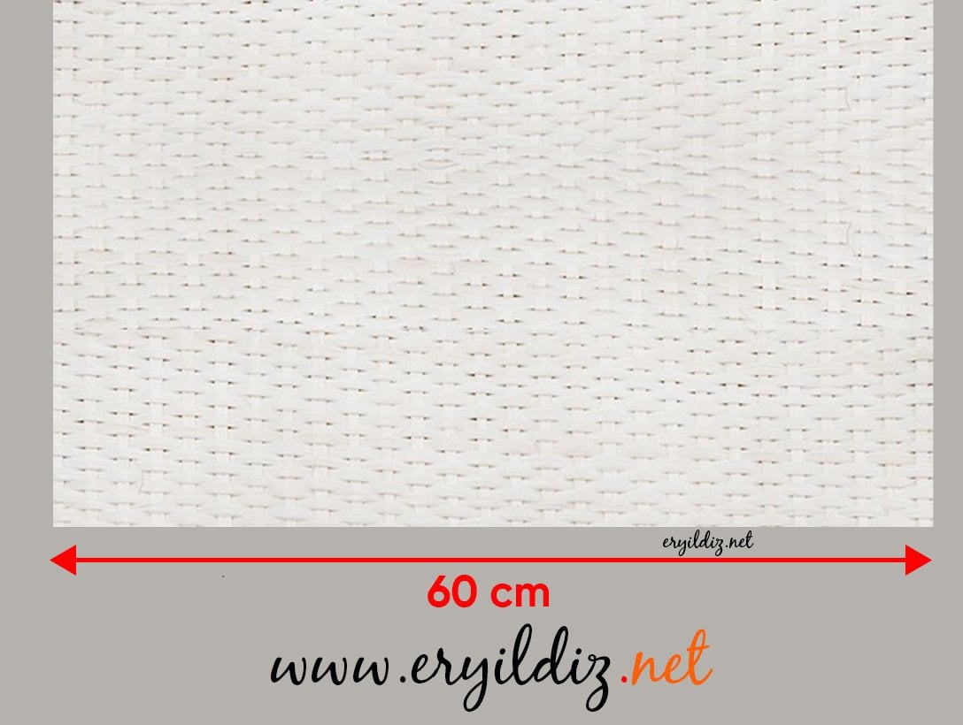 Ahşap Oval Örgü Naturel Hasır 60 x 100 cm Eryıldız Hırdavat 