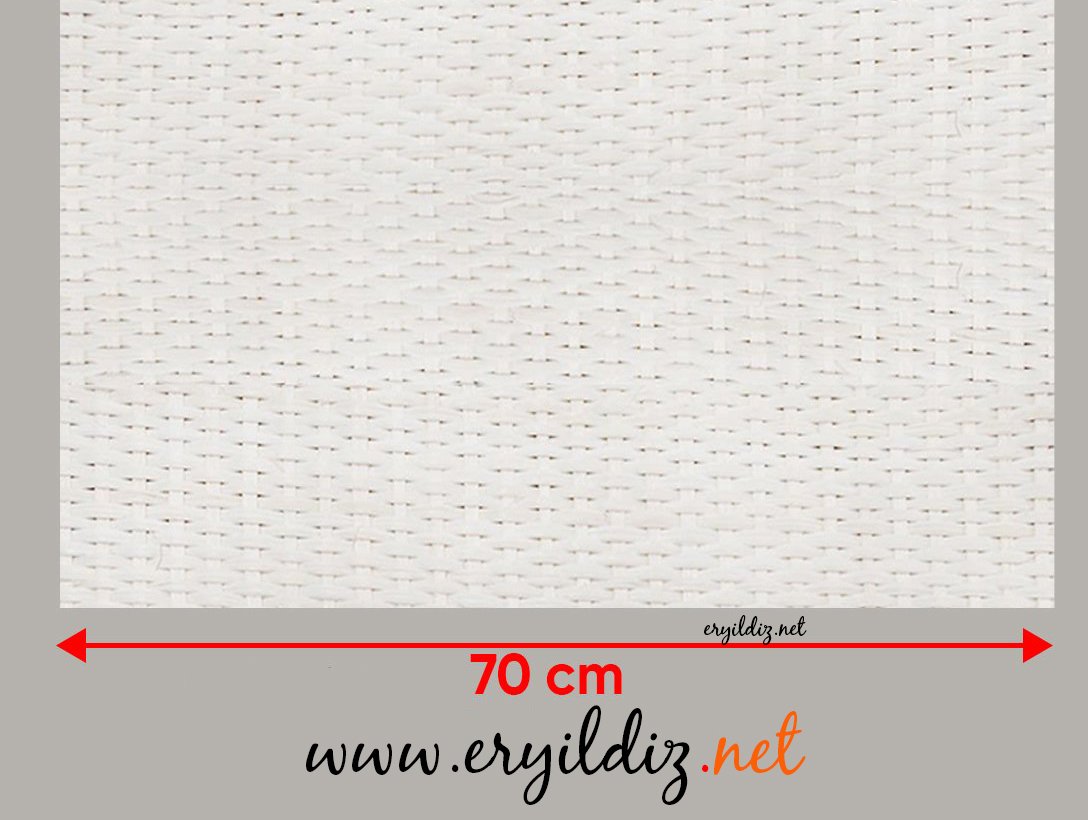 Ahşap Oval Örgü Naturel Hasır 70 x 100 cm Eryıldız Hırdavat