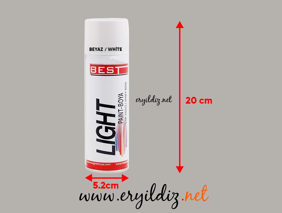 Best Sprey Boya 250 ml Beyaz Eryıldız Hırdavat
