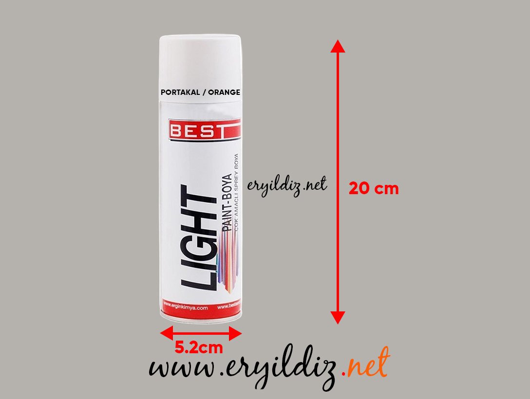 Best Sprey Boya 250 ml Portakal Eryıldız Hırdavat