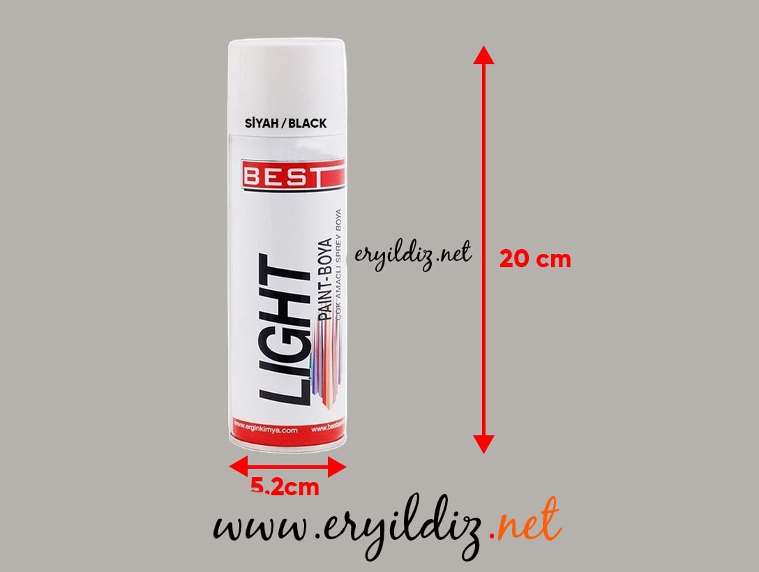 Best Sprey Boya 250 ml Siyah Eryıldız Hırdavat